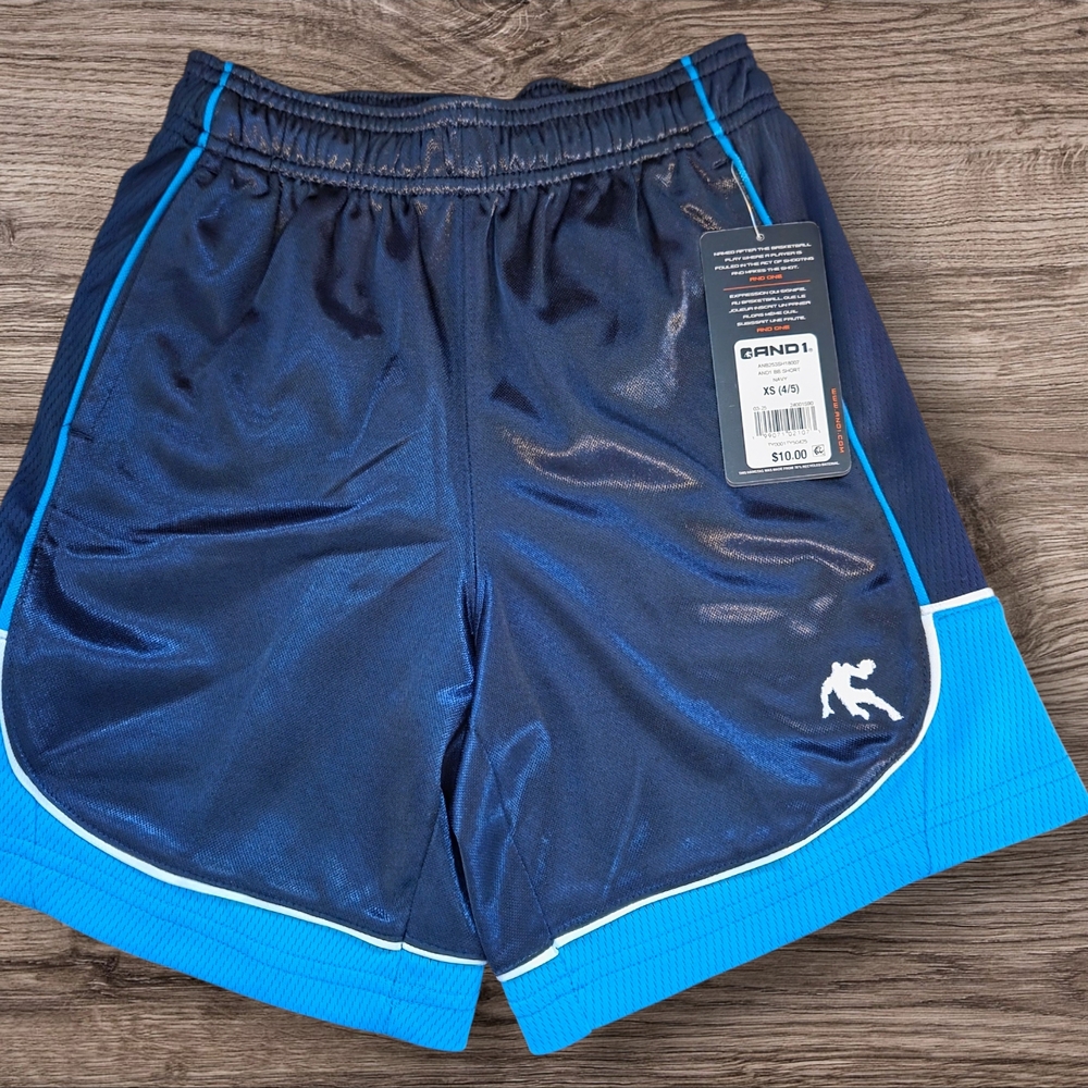 And1 Navy with Bright Blue Basketball Shorts